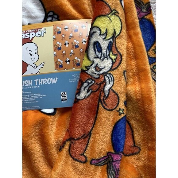 Casper the Friendly Ghost & Wendy Blanket Throw 50x70” Halloween Costumes NEW - Picture 11 of 16